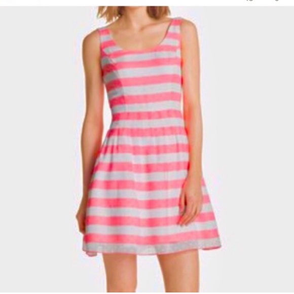 NWT Lilly Pulitzer Posey Mini Dress in Sparkle Pink Awning Stripe size 2 - Picture 2 of 12